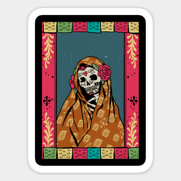 Day Of The Dead - The Virgin Sticker by MCAL Tees