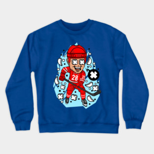 Hockey Player Funny Crewneck Sweatshirt