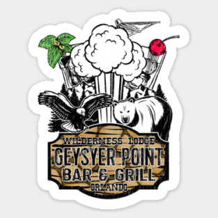 Geyser Point Bar & Grill Wilderness Lodge Orlando Sticker