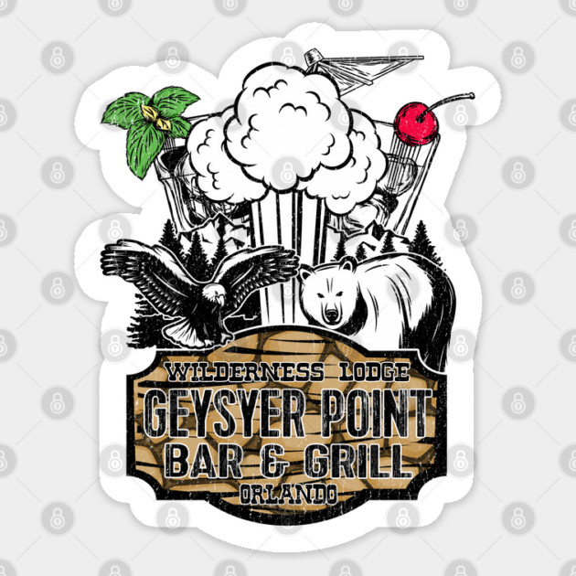 Geyser Point Bar & Grill Wilderness Lodge Orlando Sticker by Joaddo