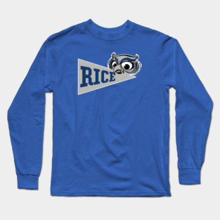 Vintage Pennant Rice Mascot Long Sleeve T-Shirt