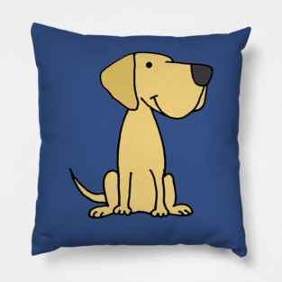 Cute Yellow Labrador Retriever Puppy dog Pillow