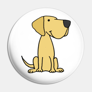 Cute Yellow Labrador Retriever Puppy dog Pin