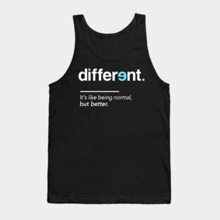 Be Different Shirt for Autism Awareness Month Tank Top