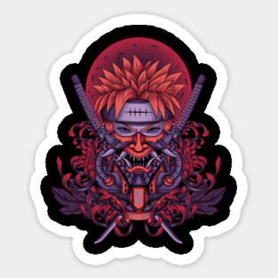 Pain Tendo Oni Mask Sticker