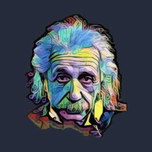 Albert Einstein Abstract T-Shirt