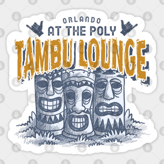 Tambu Lounge at the Polynesian Resort Orlando Florida Sticker by Joaddo