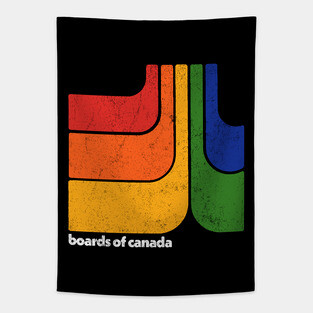 Retro 70s Style Boards Of Canada Fan Art Tapestry
