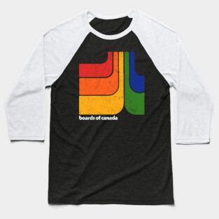 Retro 70s Style Boards Of Canada Fan Art Baseball T-Shirt