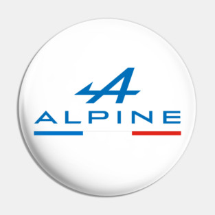 Alpine F1 Tricolore (White) Pin