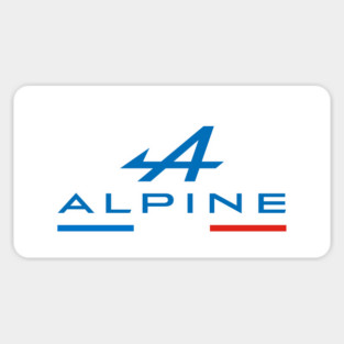 Alpine F1 Tricolore (White) Sticker