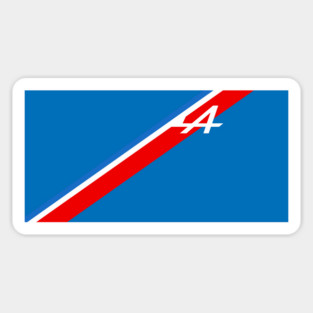 Alpine Tricolore Stripe Sticker