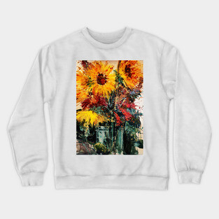 Loose Floral Watercolor #04 Crewneck Sweatshirt