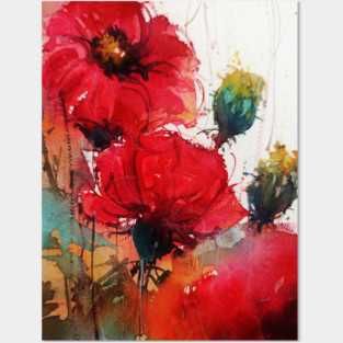 Loose Florals #01 Posters and Art