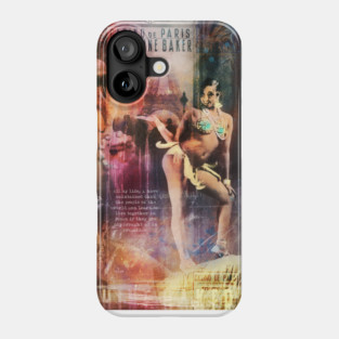 Collage Art Josephine Baker Phone Case