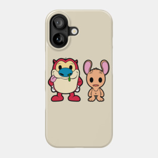 Cute Ren and Stimpy Phone Case
