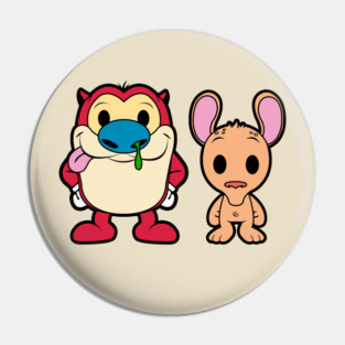 Cute Ren and Stimpy Pin