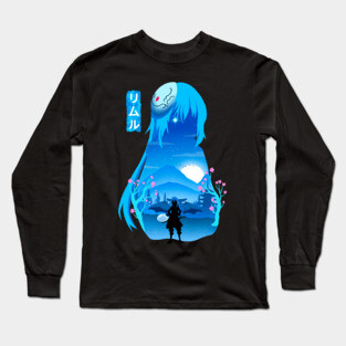 Rimuru Tempest Negative Space Long Sleeve T-Shirt