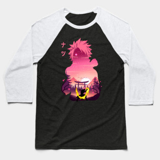 Natsu dragneel Negative Space Baseball T-Shirt