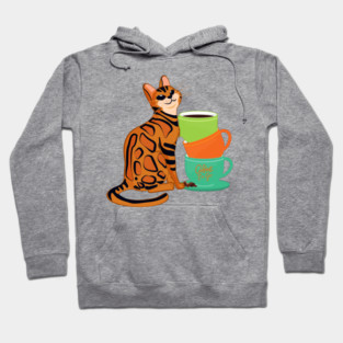 Easily Distracted by Cats and Coffee Hoodie