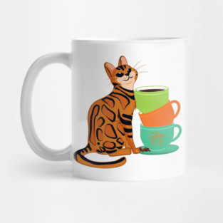 Easily Distracted by Cats and Coffee Mug