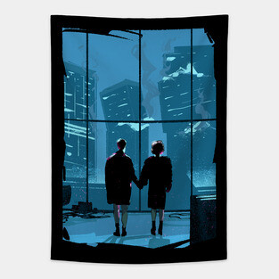 Fight Club Last Scene Tapestry