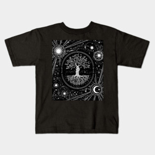 Celestial Tree of Life Kids T-Shirt