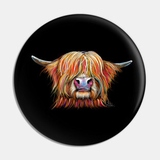 SCoTTiSH HiGHLaND CoW ' CHaRMeR ' Pin