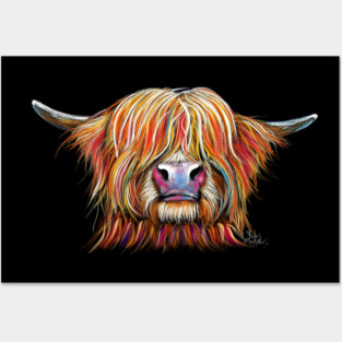 SCoTTiSH HiGHLaND CoW ' CHaRMeR ' Posters and Art