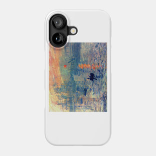 Impression, Sunrise by Claude Monet (1872) Phone Case
