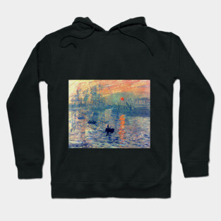 Impression, Sunrise by Claude Monet (1872) Hoodie
