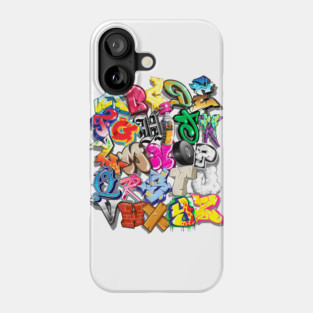 Pac One Graffiti Alphabet Phone Case