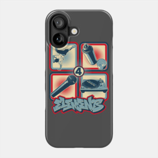 4 ELEMENTS of HIP HOP Phone Case