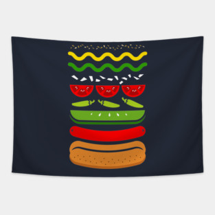 Chicago Dog Tapestry