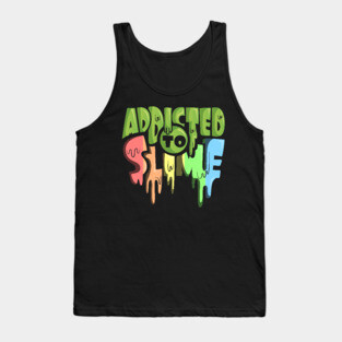 Addicted To Slime Green Rainbow Slime Goop Tank Top