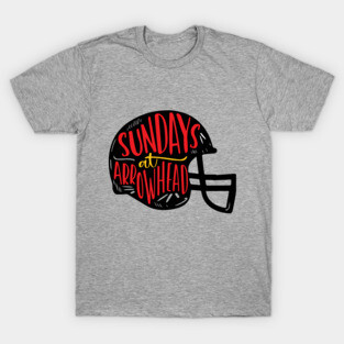 Sunday's at Arrowhead stadium with the KC Chiefs T-Shirt