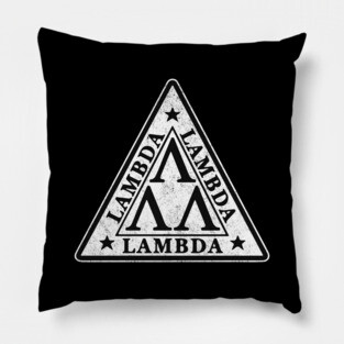 Lambda, Lambda, Lambda - vintage Revenge of The Nerds logo Pillow