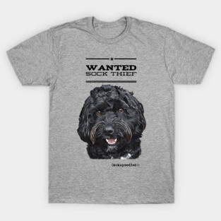 Cockapoo / Doodle Dog Sock Thief T-Shirt