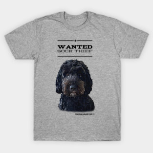 Cockapoo / Doodle Dog Sock Thief T-Shirt