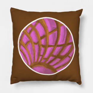 Pink Concha - Pan Dulce Sweet Bread Pillow
