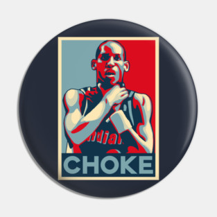 Reggie Miller Obama Hope Choke Pin