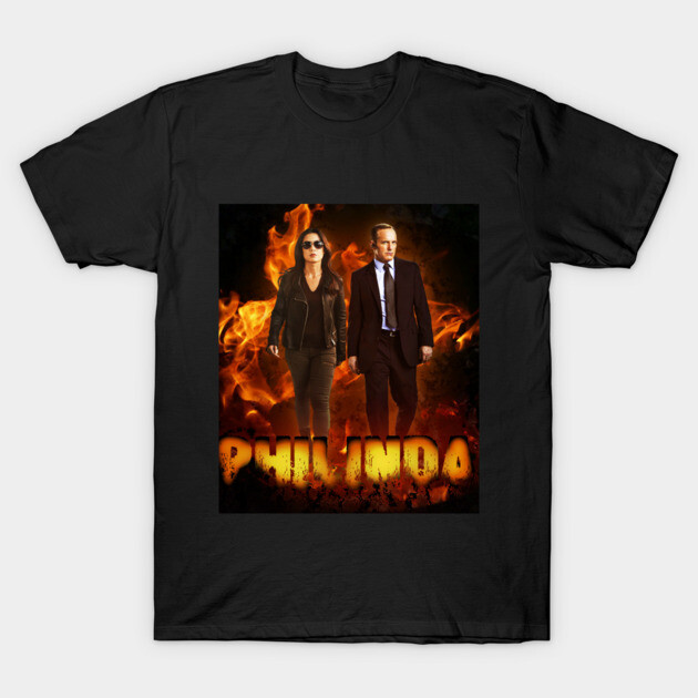 Philinda on FIRE T-Shirt by Clark Gregg University
