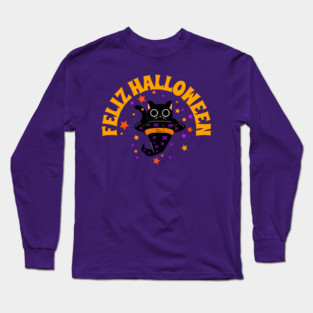 Feliz Halloween Long Sleeve T-Shirt