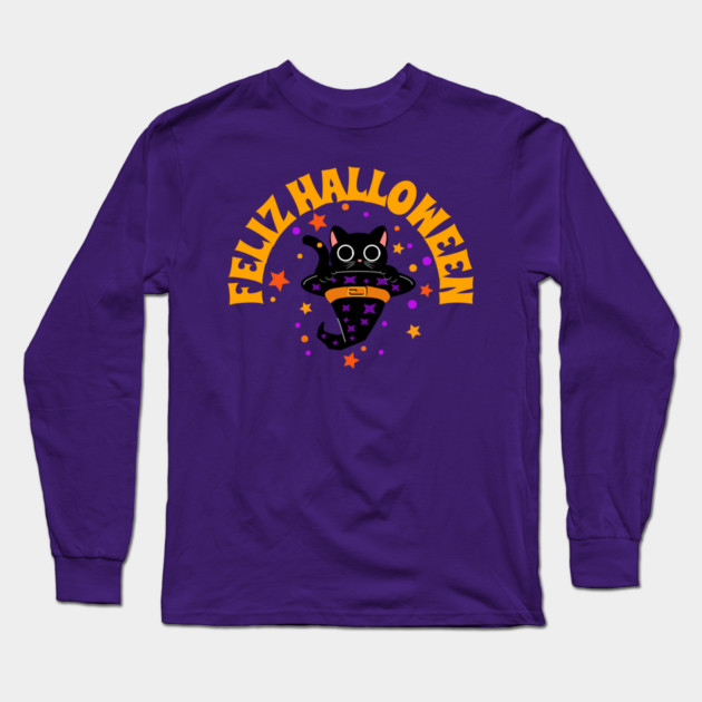 Feliz Halloween Long Sleeve T-Shirt by MCALTees