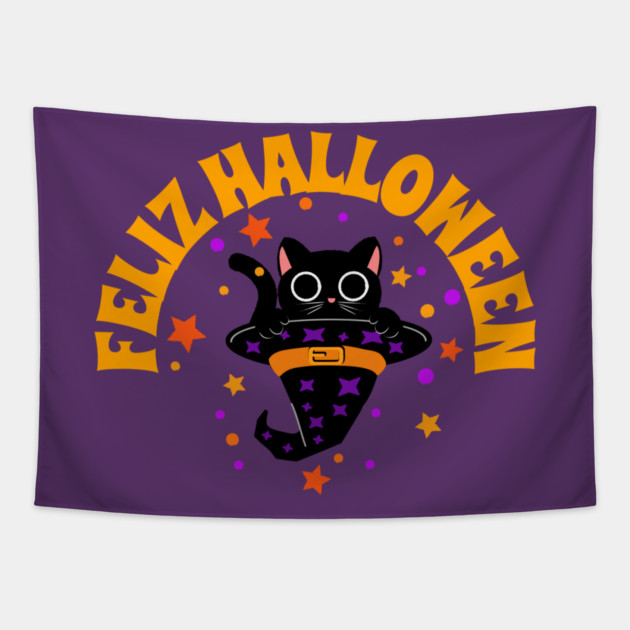 Feliz Halloween Tapestry by MCALTees