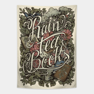 Rain, Tea & Books - Color Tapestry