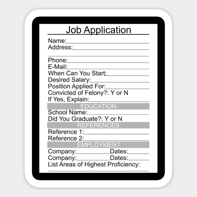 Scary Costume Job Application Magnet by belownormal