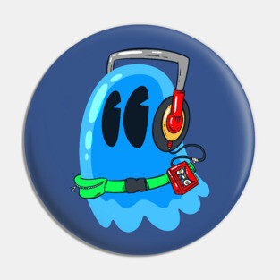 Retro Ghost Pin