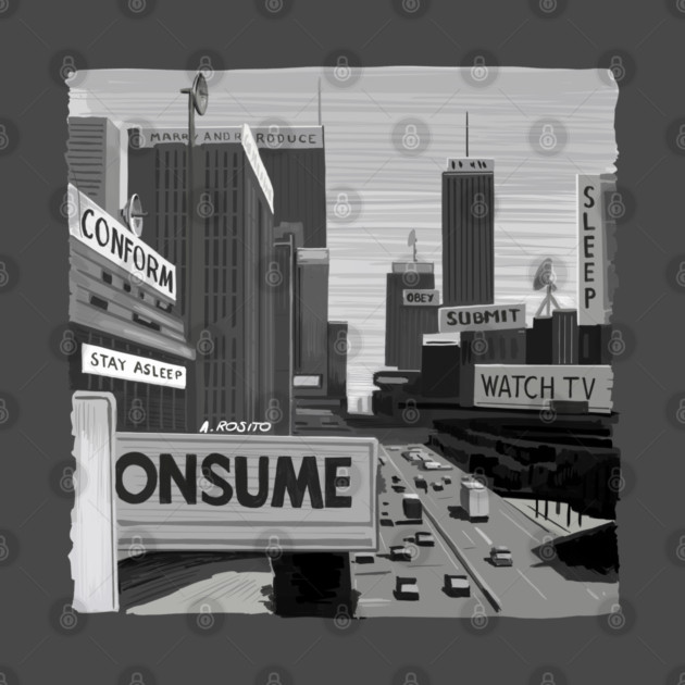 They Live Illustration by Burro by burrotees