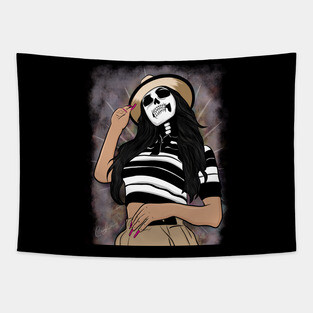 chola skull Tapestry